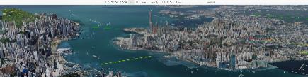 香港岛与九龙部分建筑物三维模型
