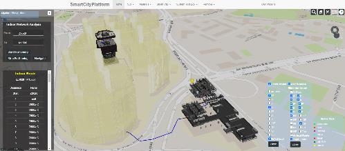 Indoor and outdoor integrated point-to-point 3D navigation (Hong Kong Polytechnic University campus)