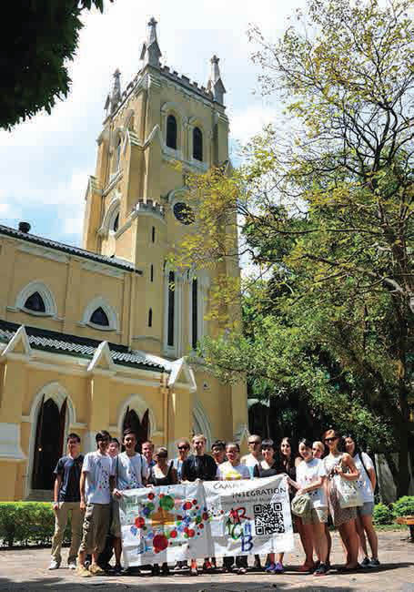 Cultural exchanges are part of campus life in Hong Kong