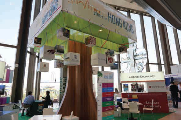 Hong Kong Pavilion at an overseas educational exhibition